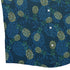 Pi Napple Teal Button Up Shirt Bottom Corner