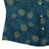 Pi Napple Teal Curvy Button Up Shirt womens corner
