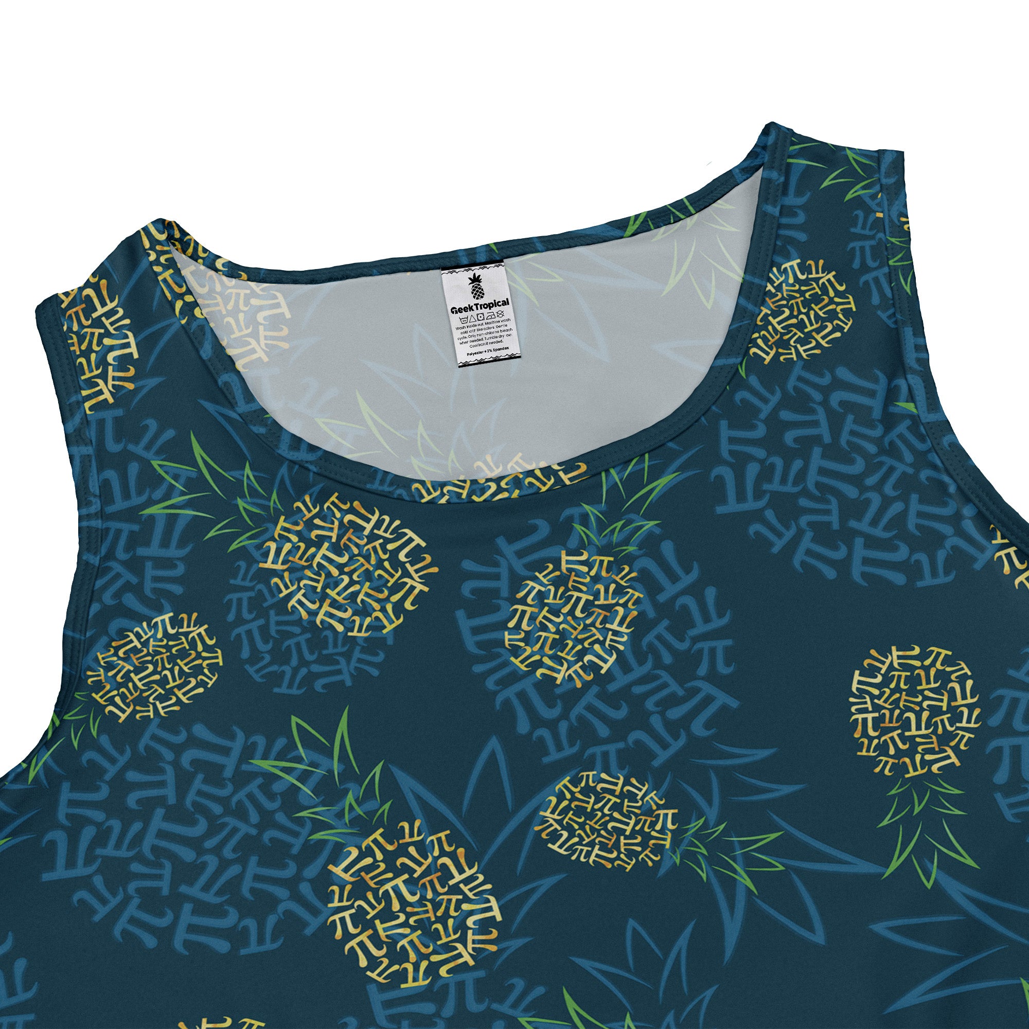 Pi Napple Teal Sleeveless Dress 2