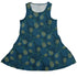 Pi Napple Teal Sleeveless Dress front