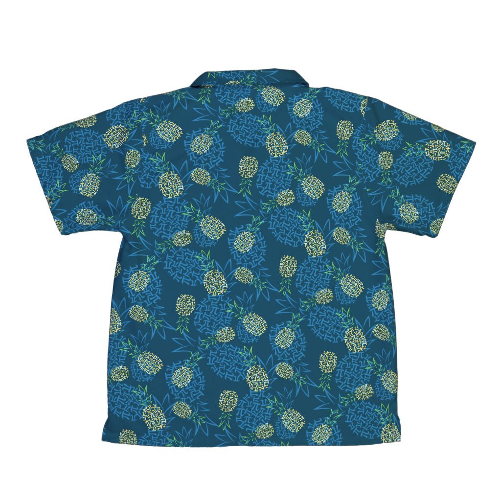Pi Napple Teal Youth Hawaiian Shirt 2