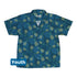 Pi Napple Teal Youth Hawaiian Shirt Front