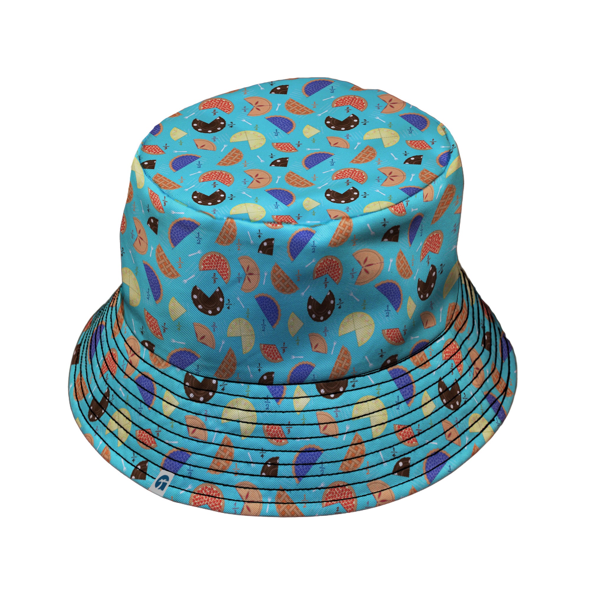 Pieces Of Pie Bucket Hat Black Stitching