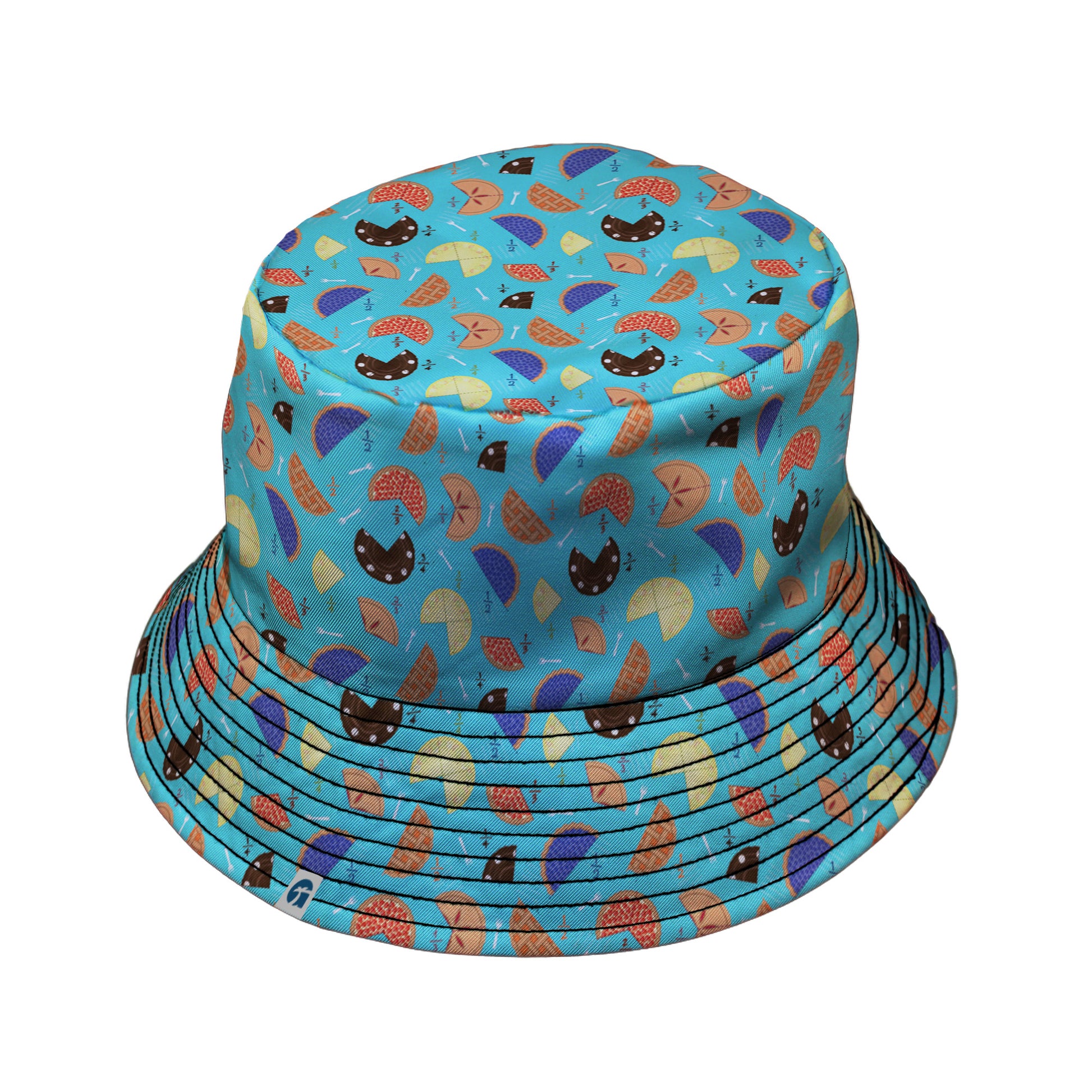 Pieces Of Pie Bucket Hat Black Stitching