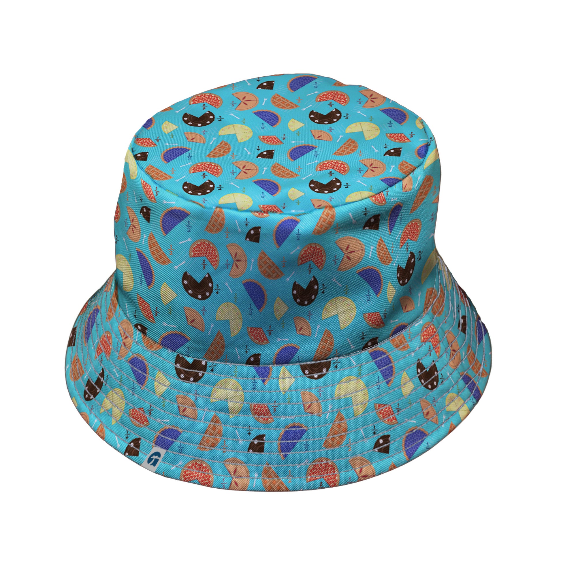 Pieces Of Pie Bucket Hat Gray Stitching