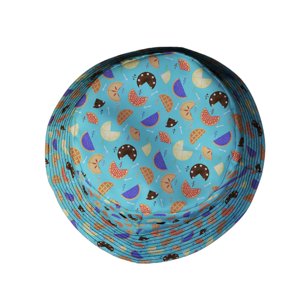 Pieces Of Pie Bucket Hat Top View