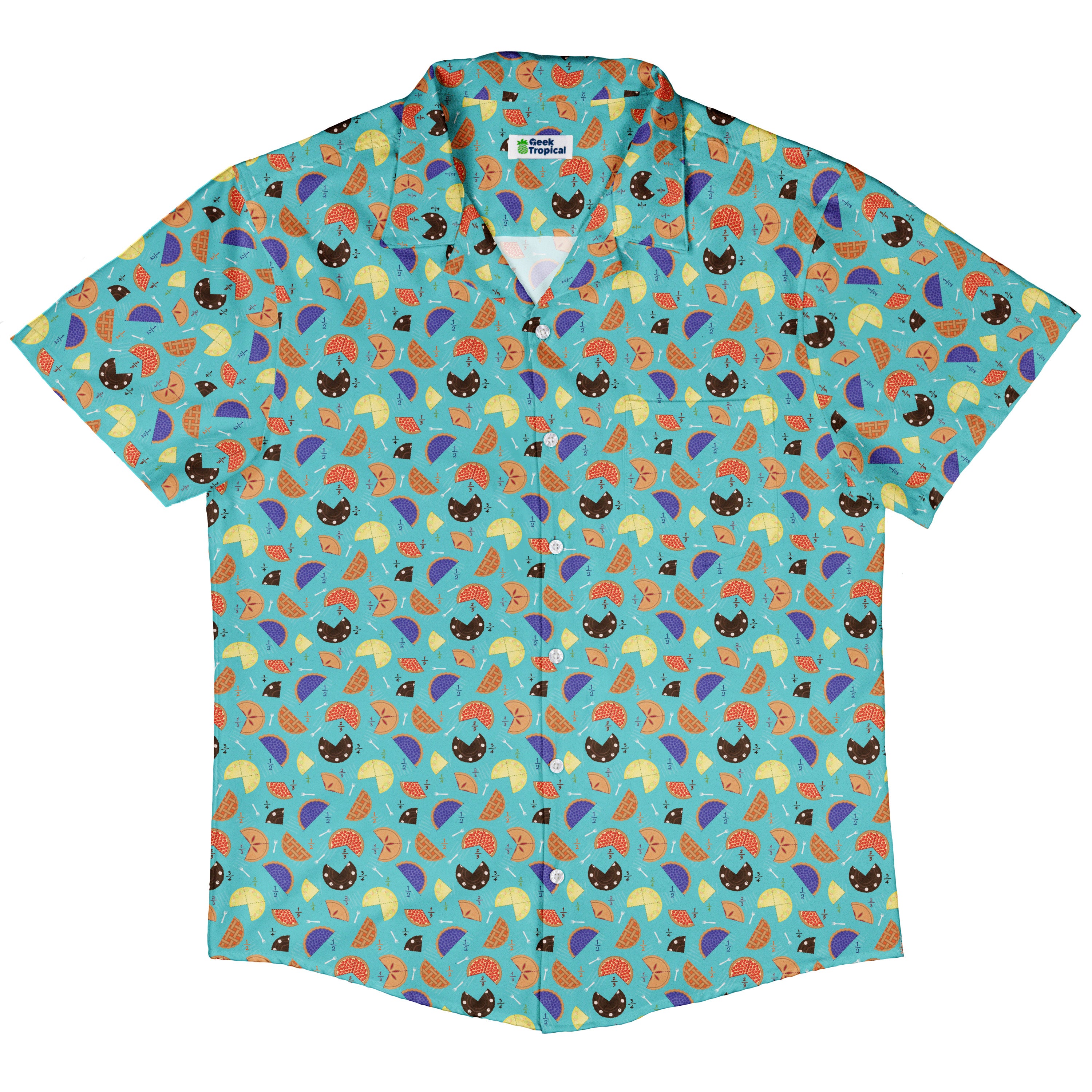 Pieces Of Pie Button Up Shirt Hawaiian Front