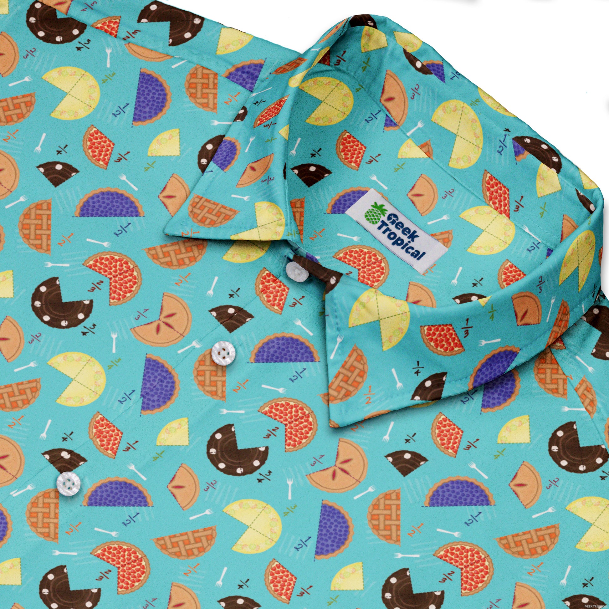 Pieces Of Pie Button Up Shirt Neck