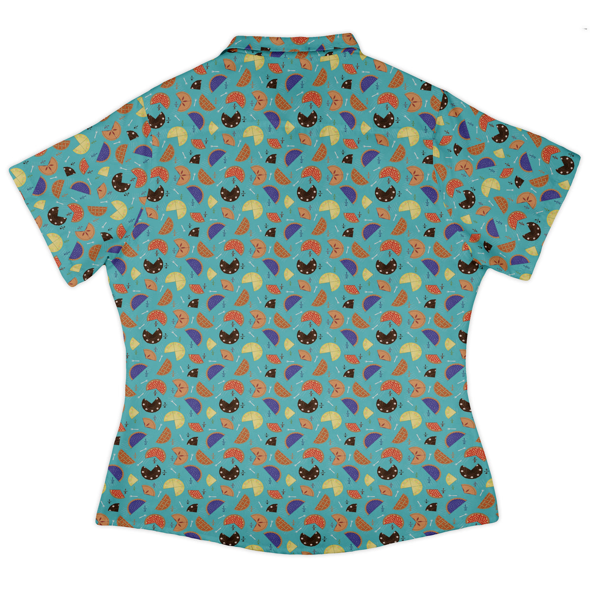 Pieces Of Pie Curvy Button Up Shirt Old Curvy Button Up Shirt womens back