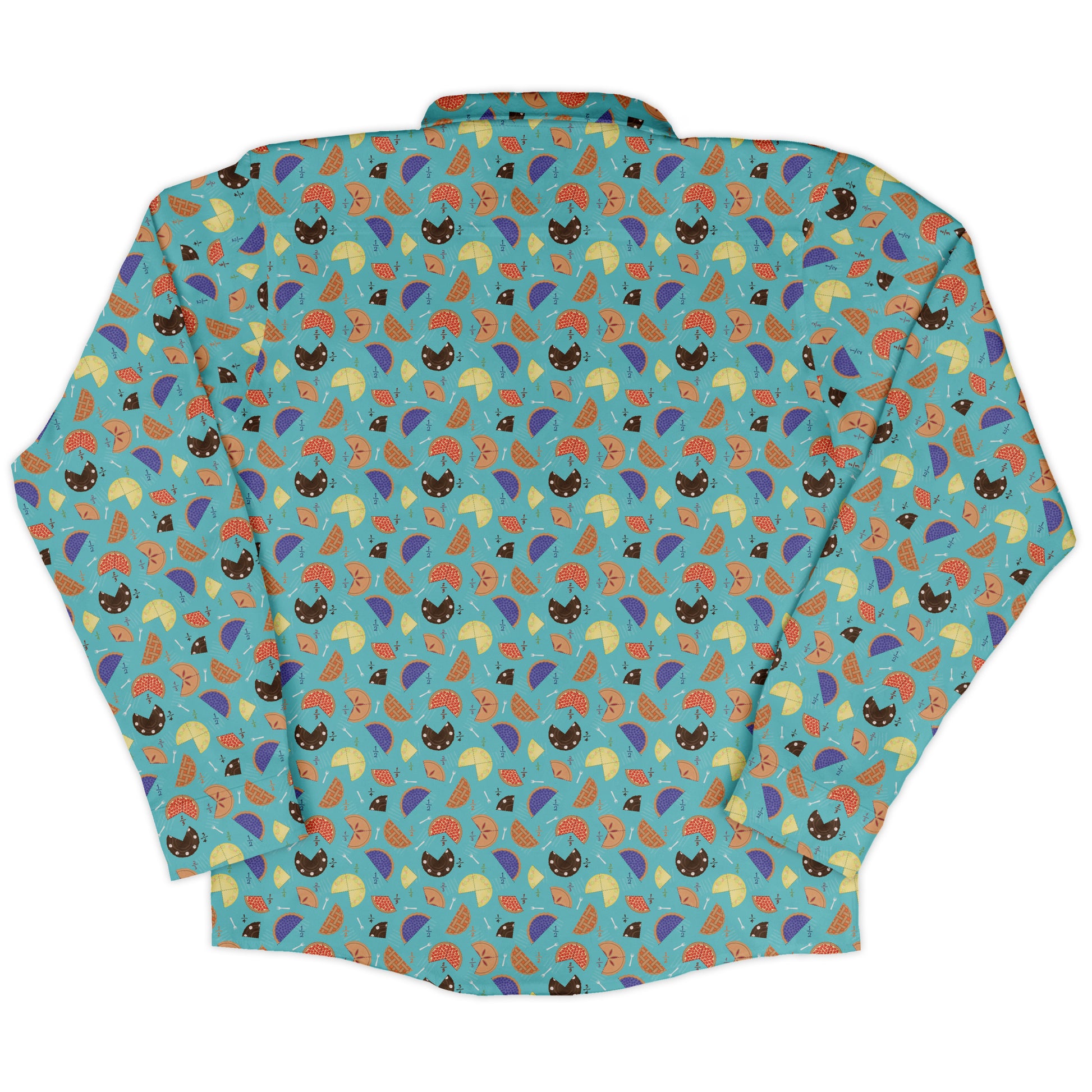 Pieces Of Pie Long Sleeve Button Up Shirt back