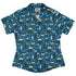 Pilot Uniform Curvy Button Up Shirt Geek Nerd aviation print Design by Zirkus Design q225
