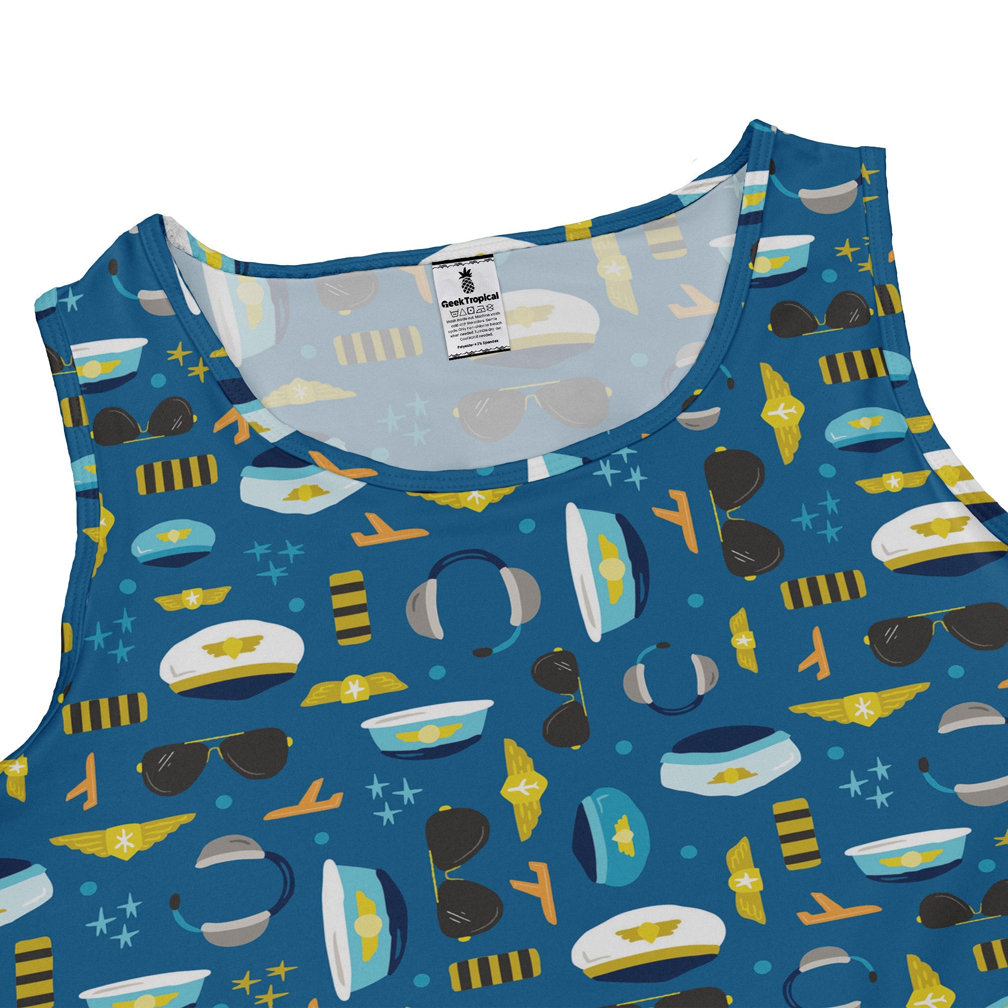 Pilot Uniform Dress Geek Nerd aviation print Design by Zirkus Design lx - C