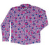 Pink Blue and Bisexual Colors Tabletop RPG Items Dnd Long Sleeve Button Up Shirt Geek Nerd adult sizing dnd & rpg print FLOW DESC WRITING