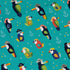 Pirate Toucans Button Up Shirt Geek Nerd adult sizing animal patterns Design by Zirkus Design