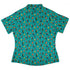 Pirate Toucans Curvy Button Up Shirt Geek Nerd animal patterns Design by Zirkus Design funny prints