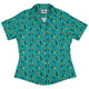Pirate Toucans Curvy Button Up Shirt Geek Nerd animal patterns Design by Zirkus Design funny prints