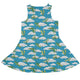 Pixel Dragon Video Game Sky Dress Geek Nerd Designs by Nathan fantasy prints lx - C