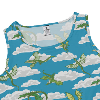 Pixel Dragon Video Game Sky Dress Geek Nerd Designs by Nathan fantasy prints lx - C