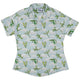 Pixel Dragon Video Game Mist Curvy Button Up Shirt 2