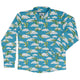 Pixel Dragon Video Game Sky Long Sleeve Button Up Shirt Geek Nerd adult sizing Designs by Nathan fantasy prints