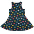 Pixel Monsters Teal Video Game Dress Geek Nerd lx - C video game arcade print