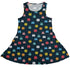 Pixel Monsters Teal Video Game Dress Geek Nerd lx - C video game arcade print