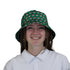 Pixel Santa Hats Dice Bucket Hat Geek Nerd Christmas Print Design by Heather Davenport lx - B