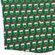 Pixel Santa Hats Dice Button Up Shirt Geek Nerd adult sizing Christmas Print Design by Heather Davenport