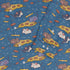 Pizza Rats Blue Long Sleeve Button Up Shirt sleeve close