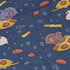 Pizza Rats Dark Blue Button Up Shirt Pocket