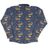Pizza Rats Dark Blue Long Sleeve Button Up Shirt back