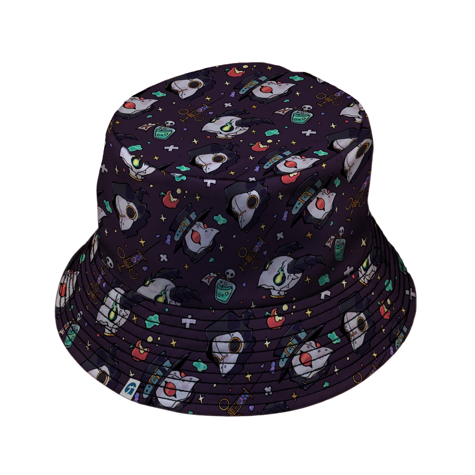 Plague Doctor Purple Bucket Hat