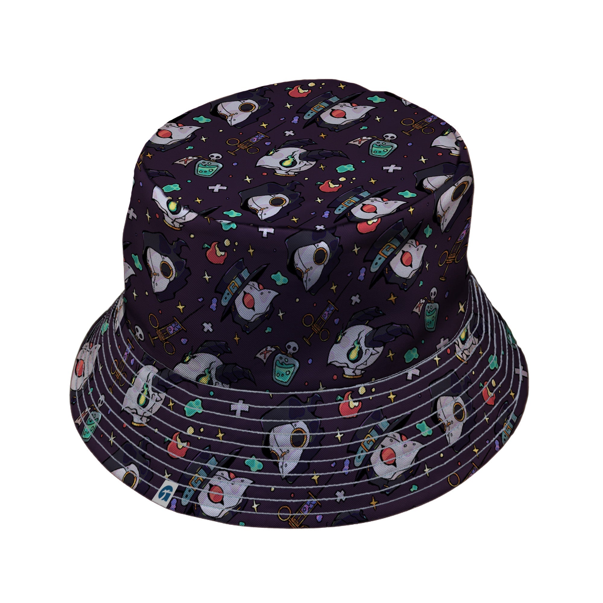 Plague Doctor Purple Bucket Hat