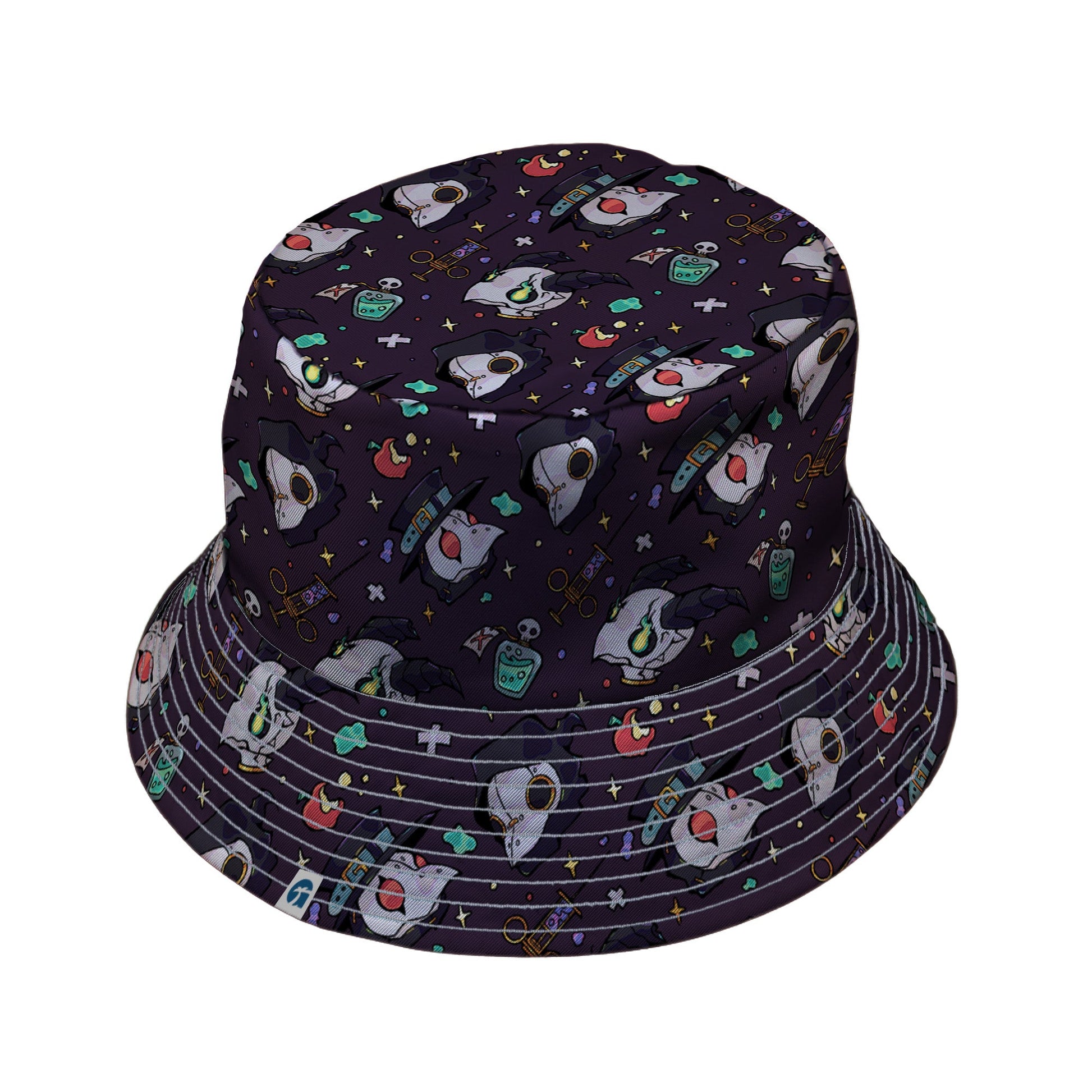 Plague Doctor Purple Bucket Hat