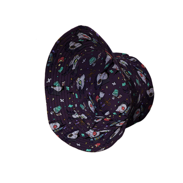 Plague Doctor Purple Bucket Hat
