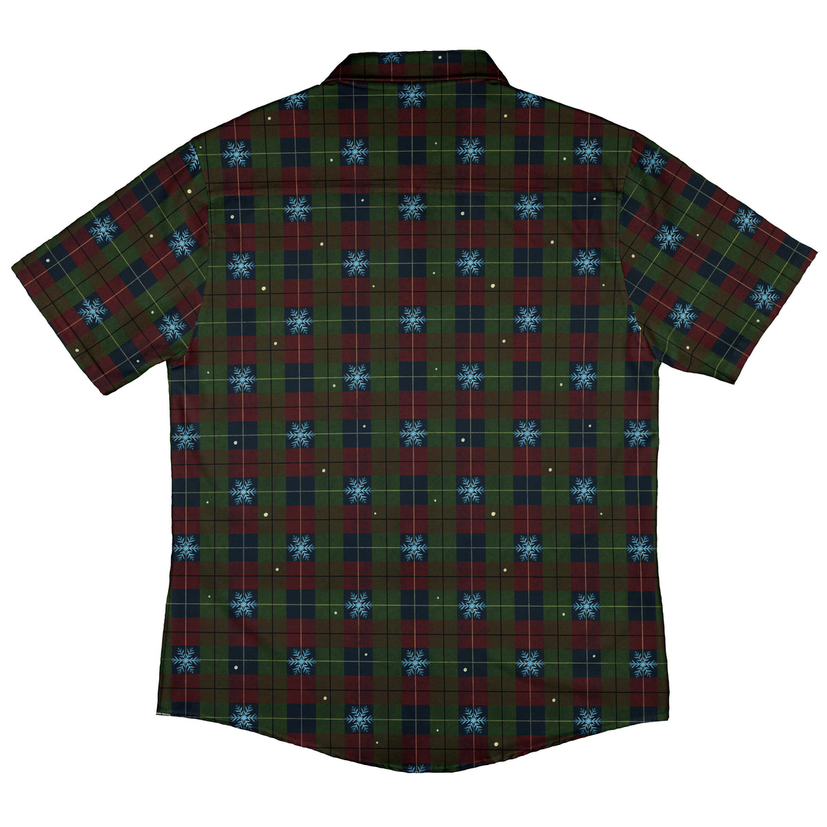 Plaid About Christmas Button Up Shirt Back