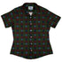 Plaid About Christmas Curvy Button Up Shirt womens front