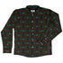 Plaid About Christmas Long Sleeve Button Up Shirt front