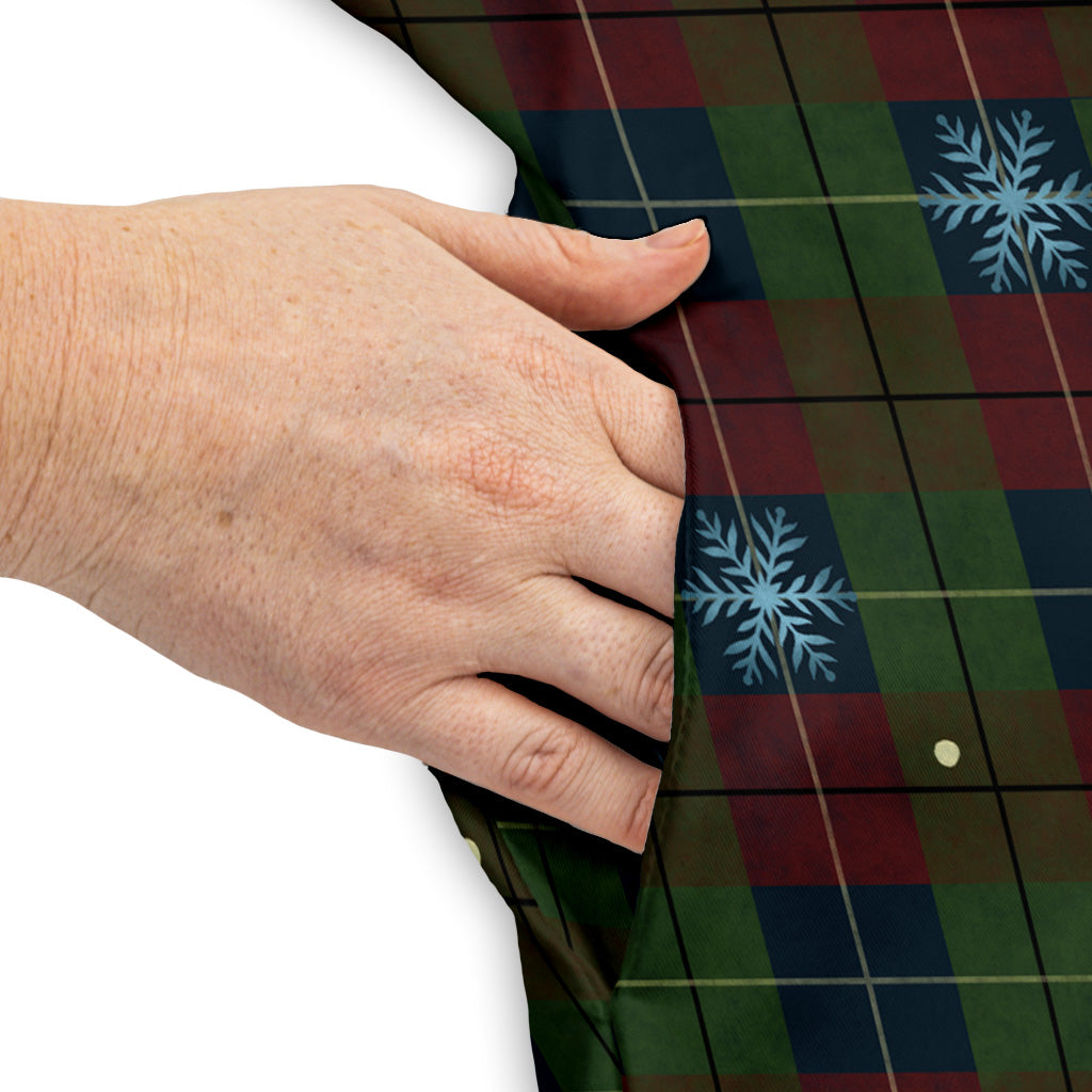 Plaid About Christmas Sleeveless Dress Pocket