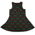Plaid About Christmas Sleeveless Dress back