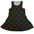 Plaid About Christmas Sleeveless Dress front
