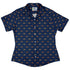 Plane Silhouette Curvy Button Up Shirt Geek Nerd aviation print Design by Zirkus Design q225