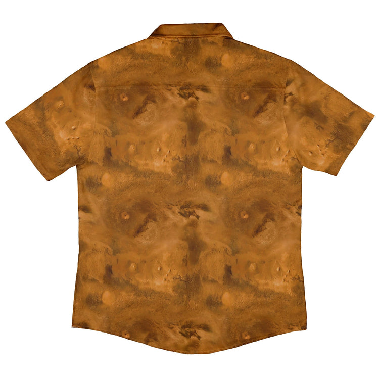 Planet Mars Space Button Up Shirt - adult sizing - Designs by Nathan - outer space & astronaut print