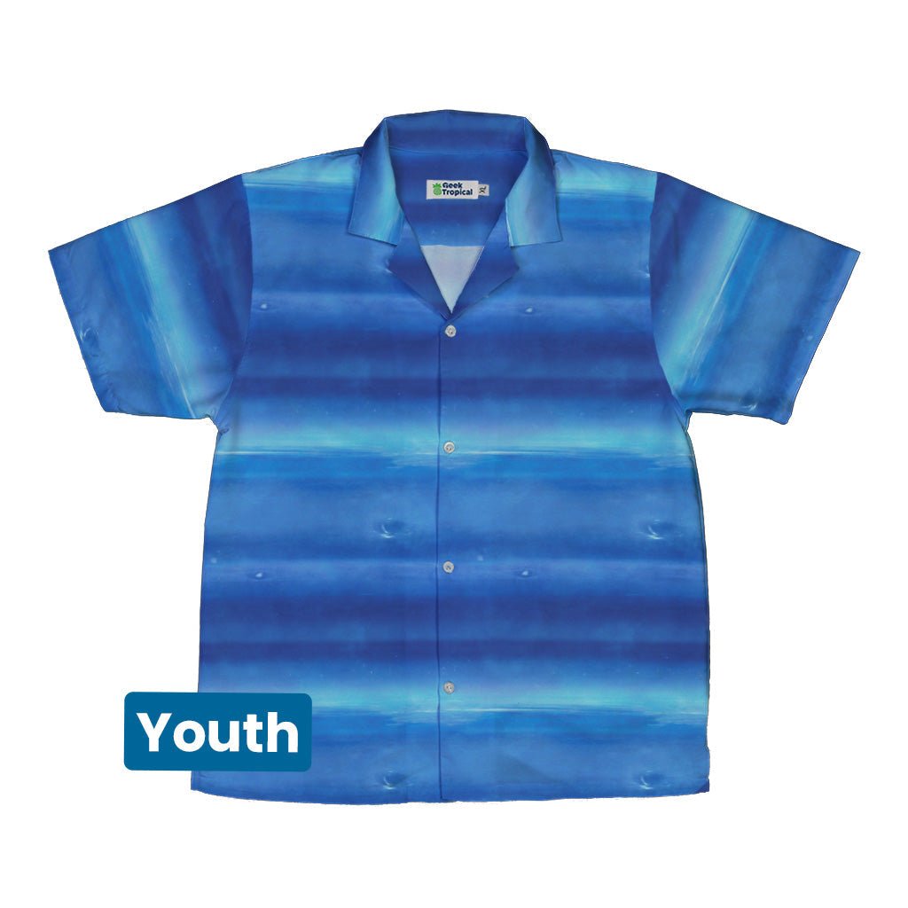 Planet Neptune Space Youth Hawaiian Shirt - Designs by Nathan - outer space & astronaut print - Q3