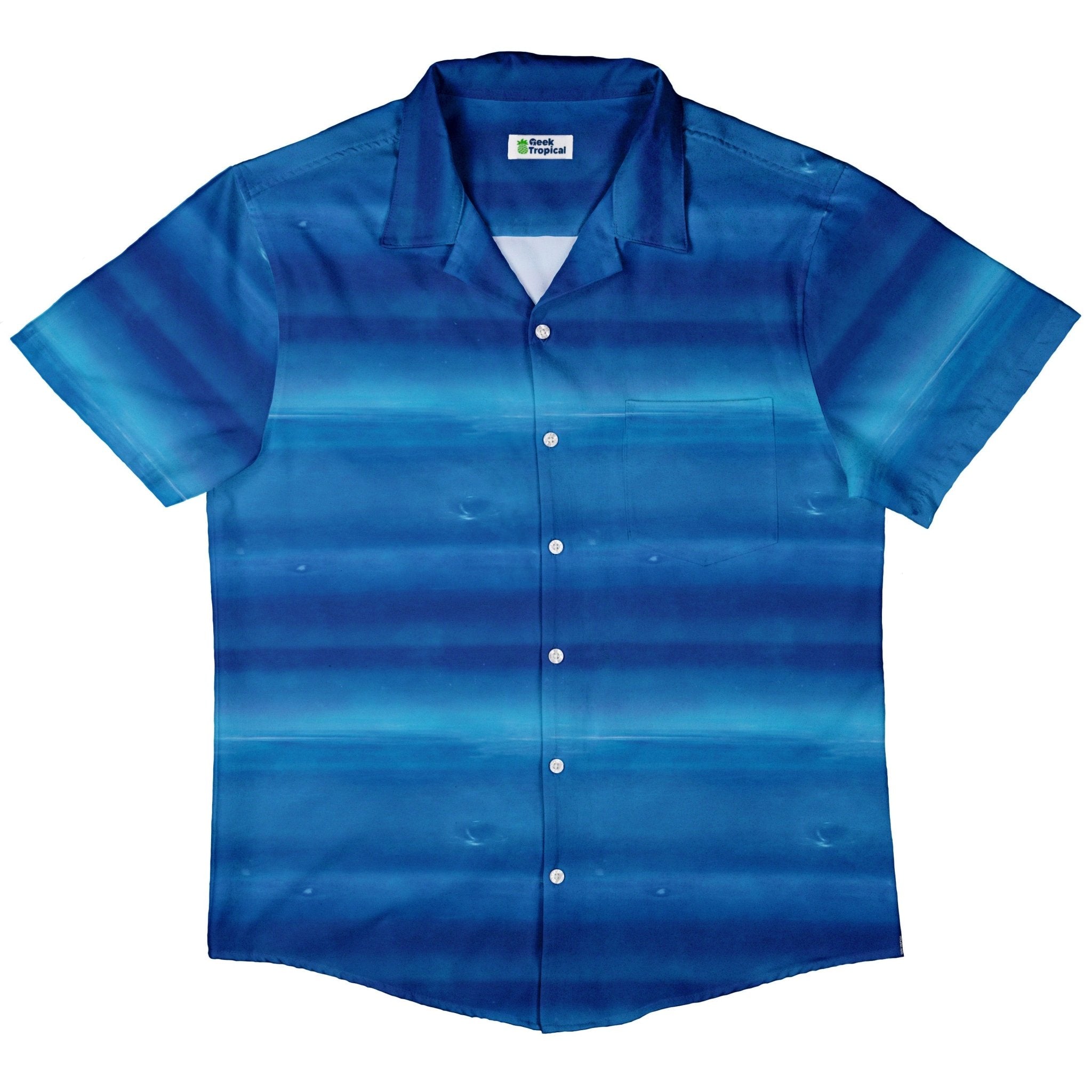 Planet Neptune Space Button Up Shirt - adult sizing - Designs by Nathan - outer space & astronaut print