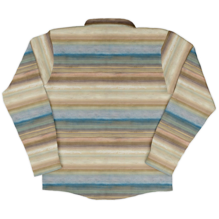 Planet Saturn Space Long Sleeve Button Up Shirt Geek Nerd adult sizing Designs by Nathan FLOW DESC WRITING