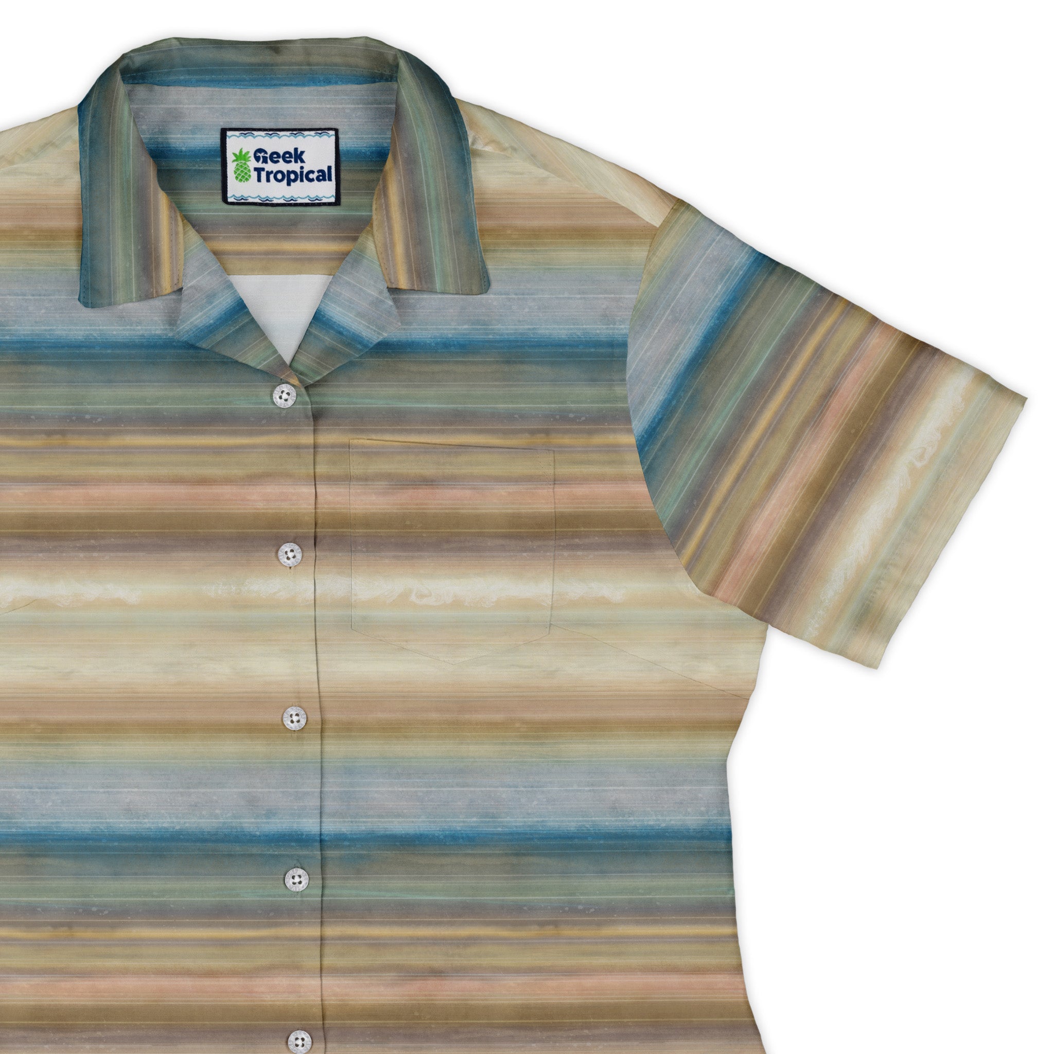 Planet Saturn Space Curvy Button Up Shirt Geek Nerd Designs by Nathan outer space & astronaut print Q3