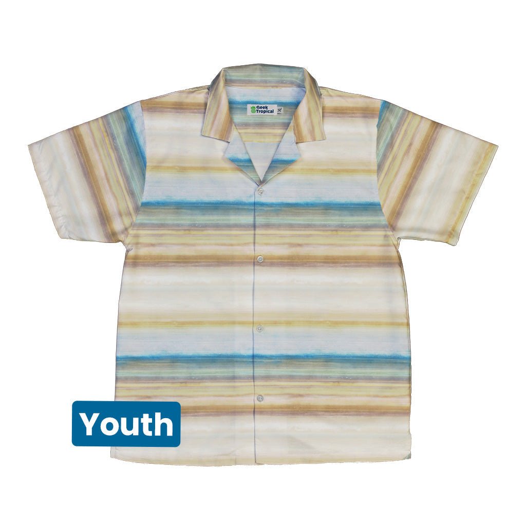 Planet Saturn Space Youth Hawaiian Shirt - Designs by Nathan - outer space & astronaut print - Q3