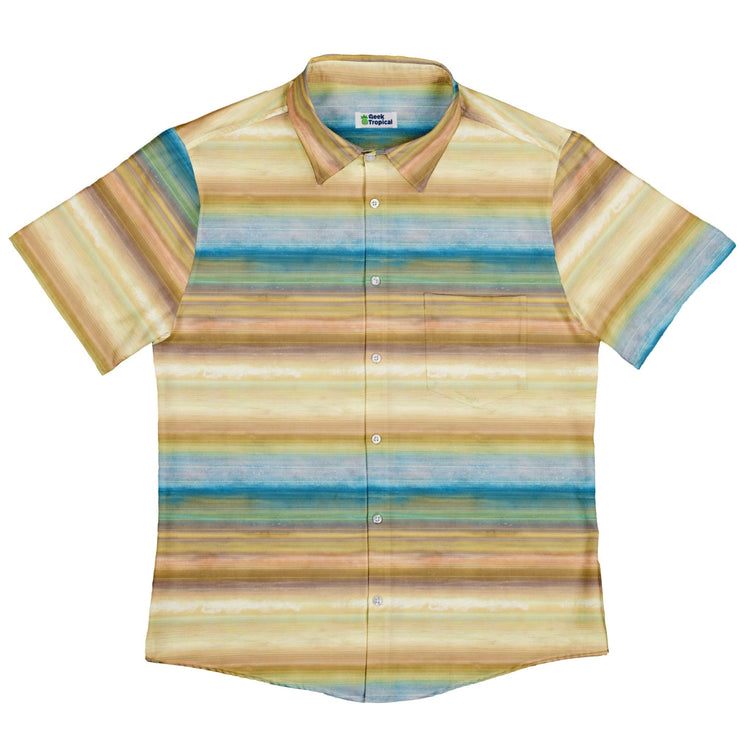 Planet Saturn Space Button Up Shirt - adult sizing - Designs by Nathan - outer space & astronaut print