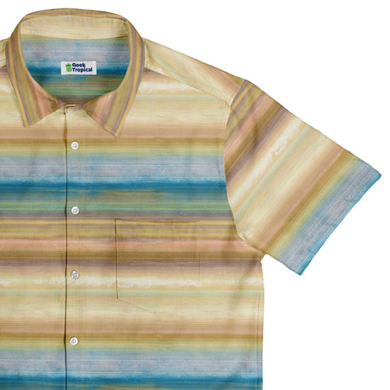 Planet Saturn Space Button Up Shirt - adult sizing - Designs by Nathan - outer space & astronaut print